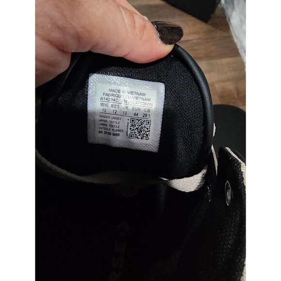 Converse CTAS High Street Mid Top Mens 10 Sneakers Papyrus/Black A14294C NEW - Picture 2 of 7